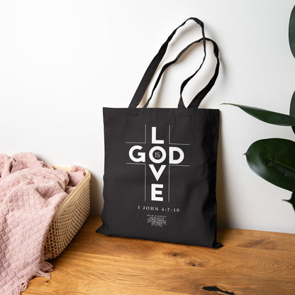 God Is Love  1 John 4:7-16 Canvas Tote Bag