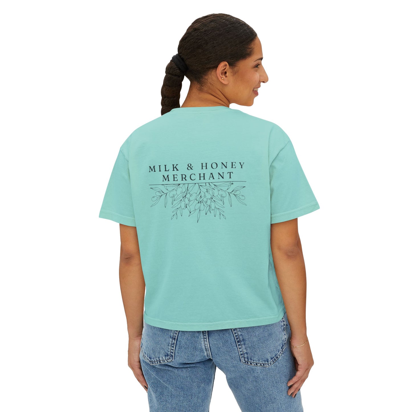 God's Daughter Boxy Tee — Mark 5:34 Faith T‑Shirt