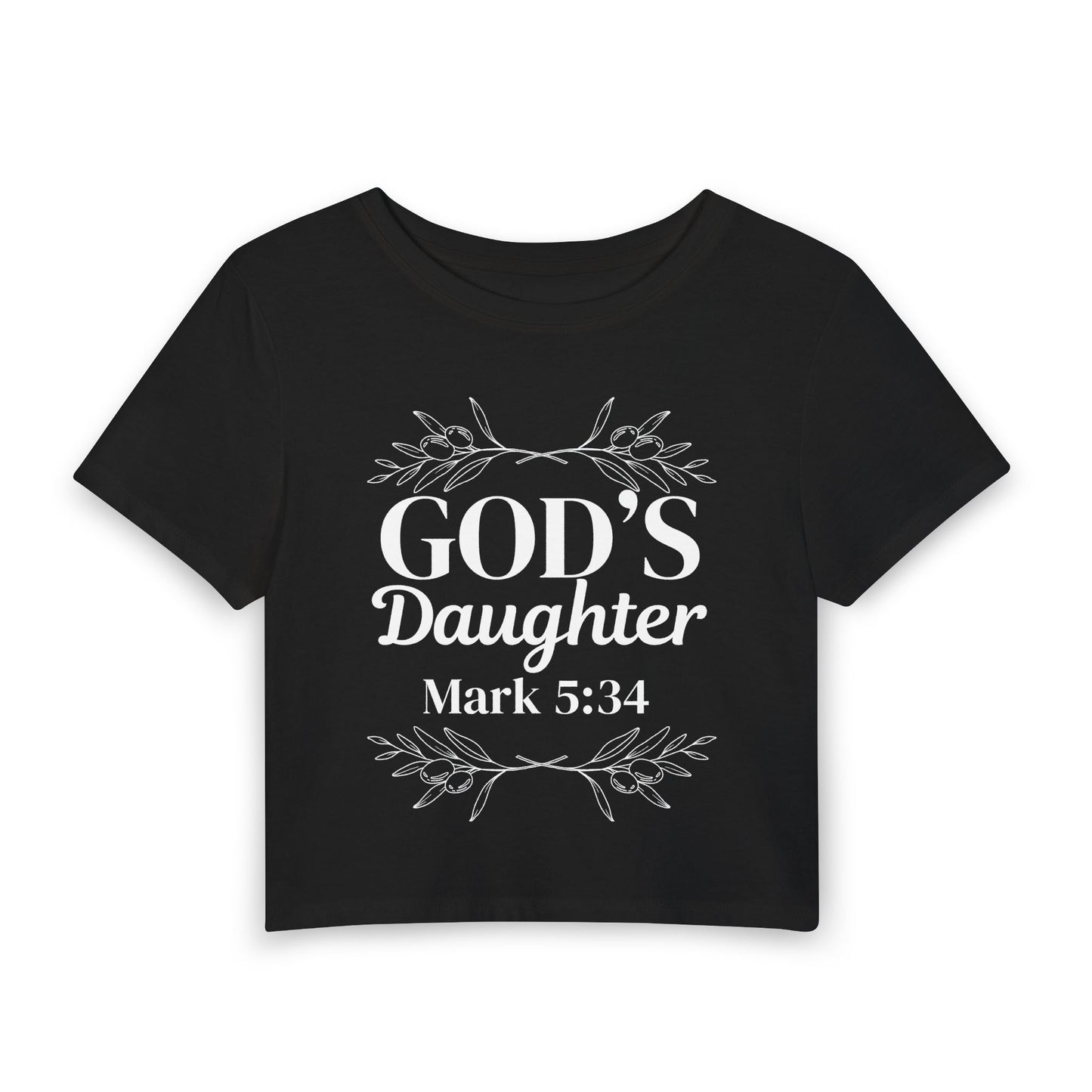 God's Daughter - Mark 5:34 Women's Baby Tee