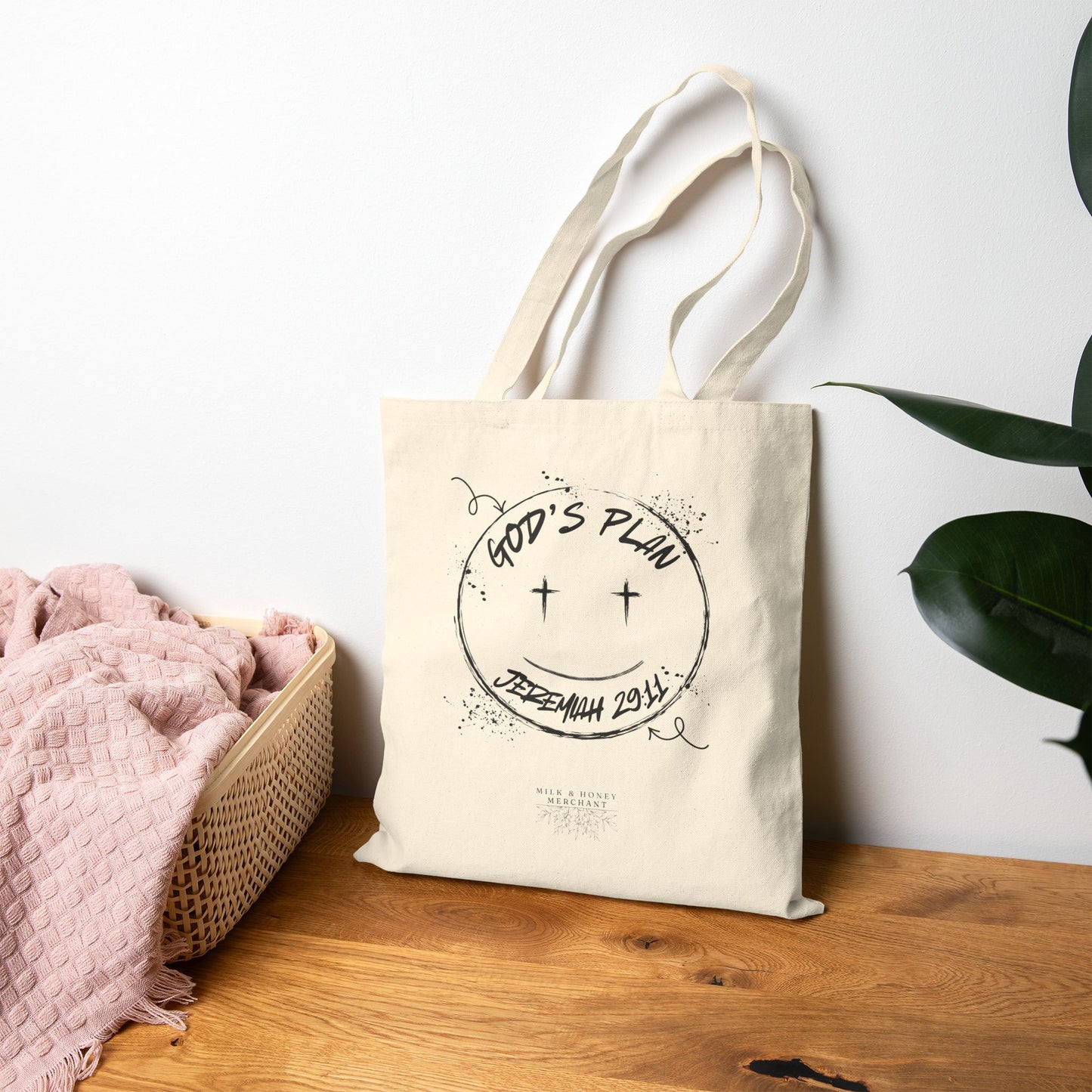 God's Plan Jeremiah 29:11- Inspirational Grocery/Church Tote