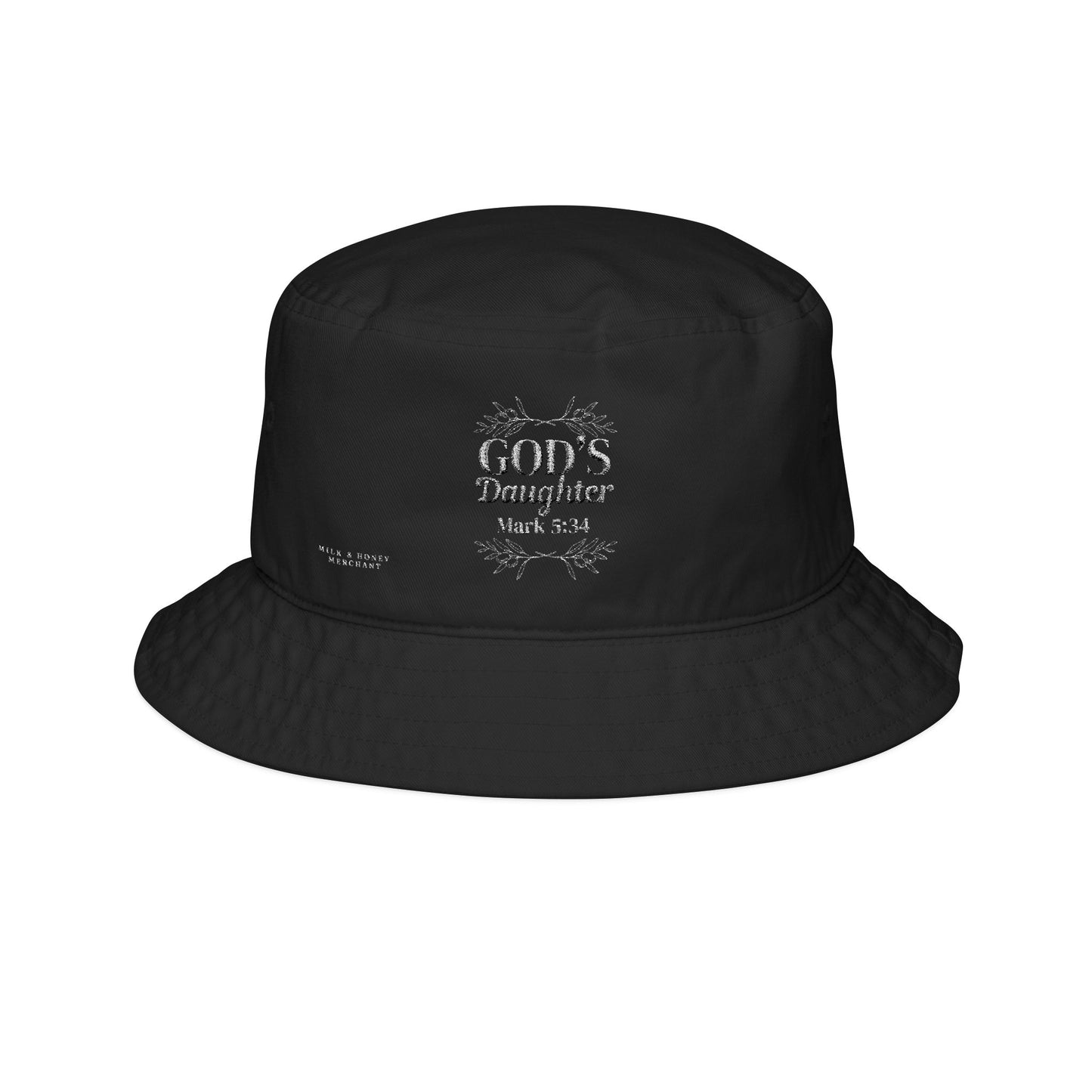 'God's Daughter' Bucket Hat-Embroidered