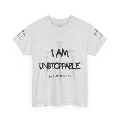 I Am Unstoppable Philippians 4:13 - Unisex Inspirational Christian T-shirt