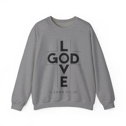 God Is Love 1 John 4:7-16 Crewneck Sweatshirt- Unisex