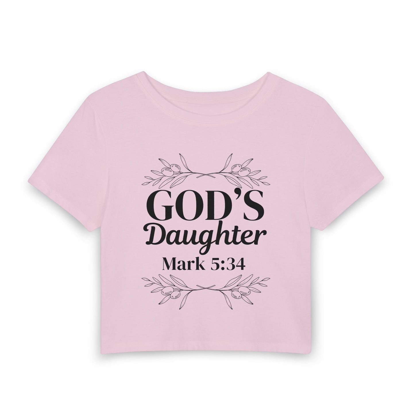 God's Daughter - Mark 5:34 Women's Baby Tee