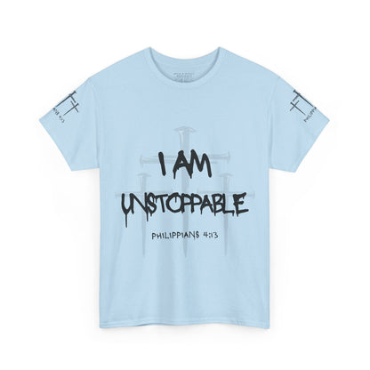 I Am Unstoppable Philippians 4:13 - Unisex Inspirational Christian T-shirt