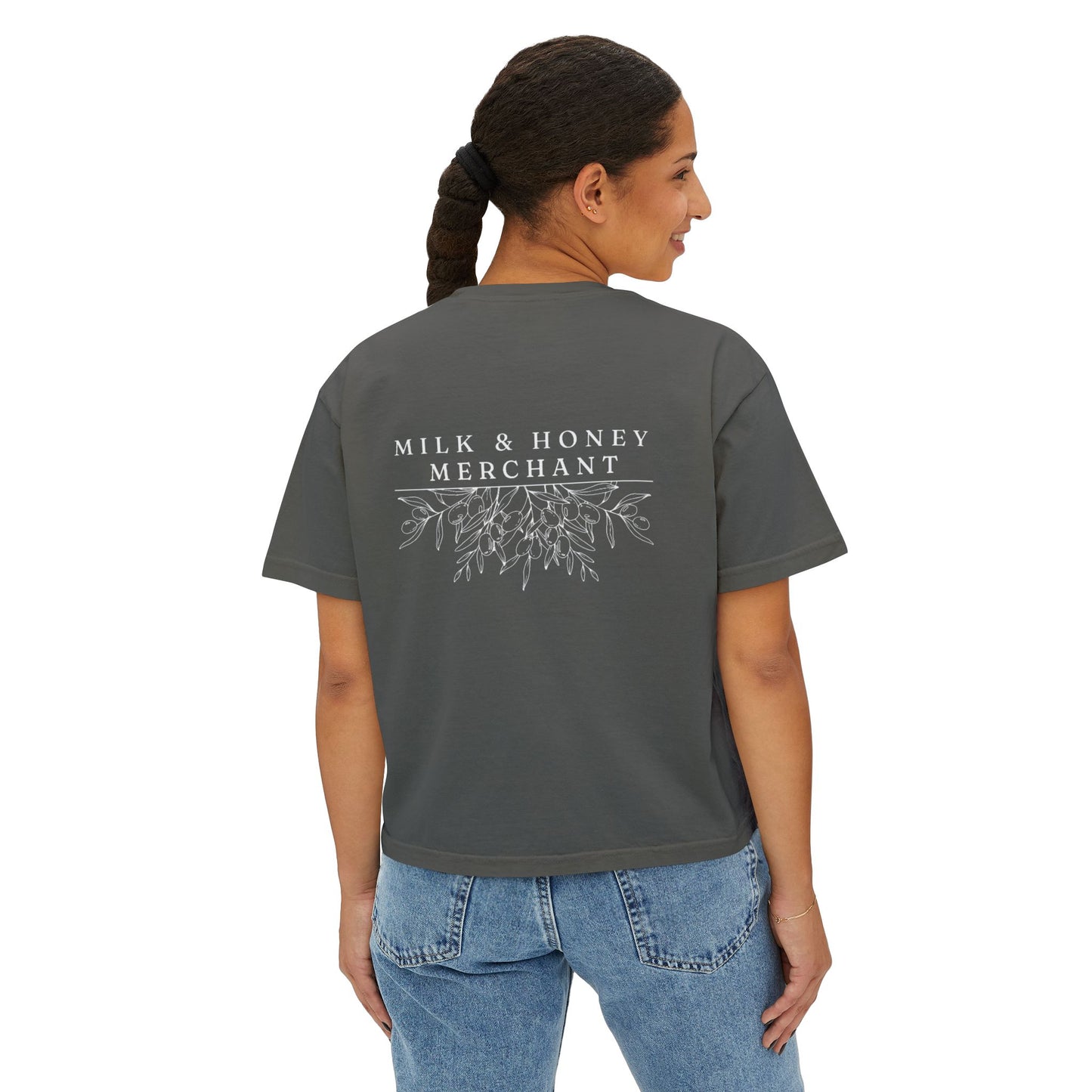 God's Daughter Boxy Tee — Mark 5:34 Faith T‑Shirt