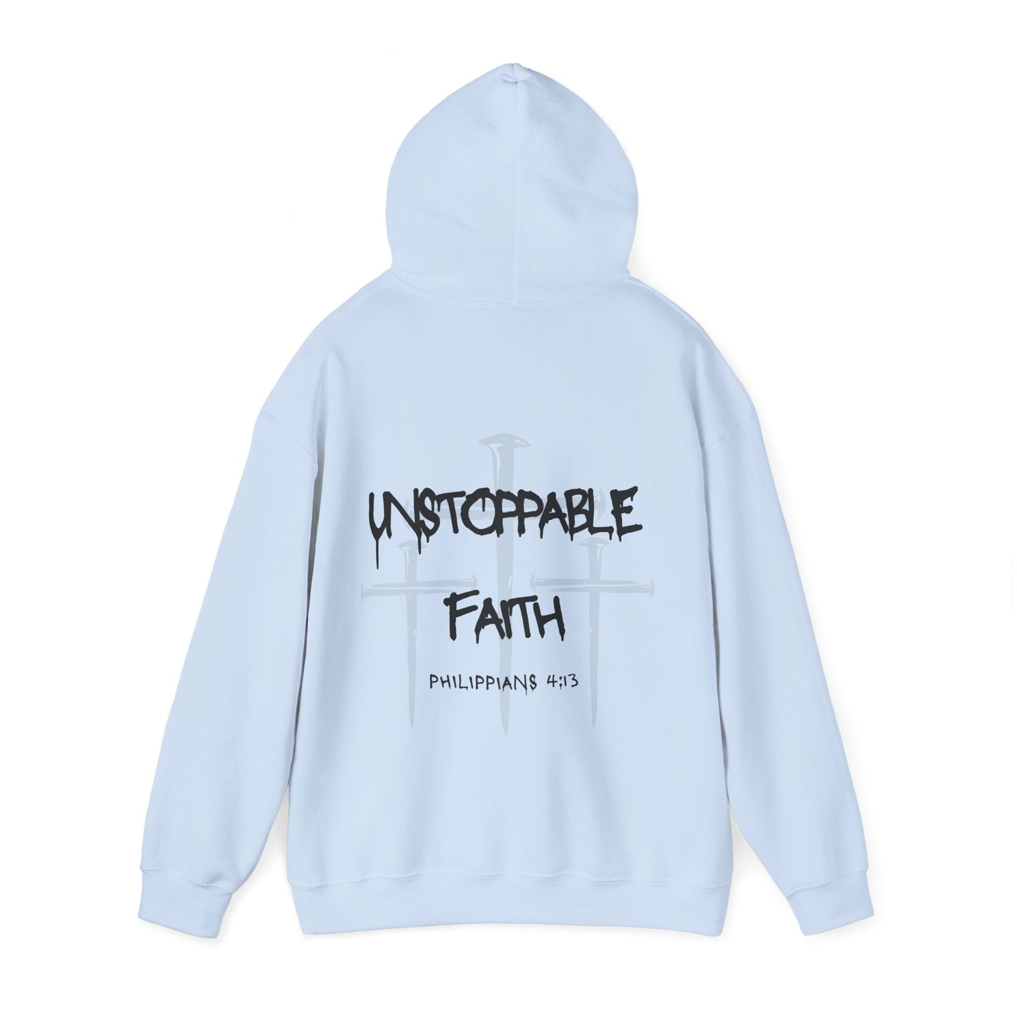 Unstoppable Faith - Philippians 4:13 Pullover Hoodie-Unisex
