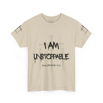 I Am Unstoppable Philippians 4:13 - Unisex Inspirational Christian T-shirt