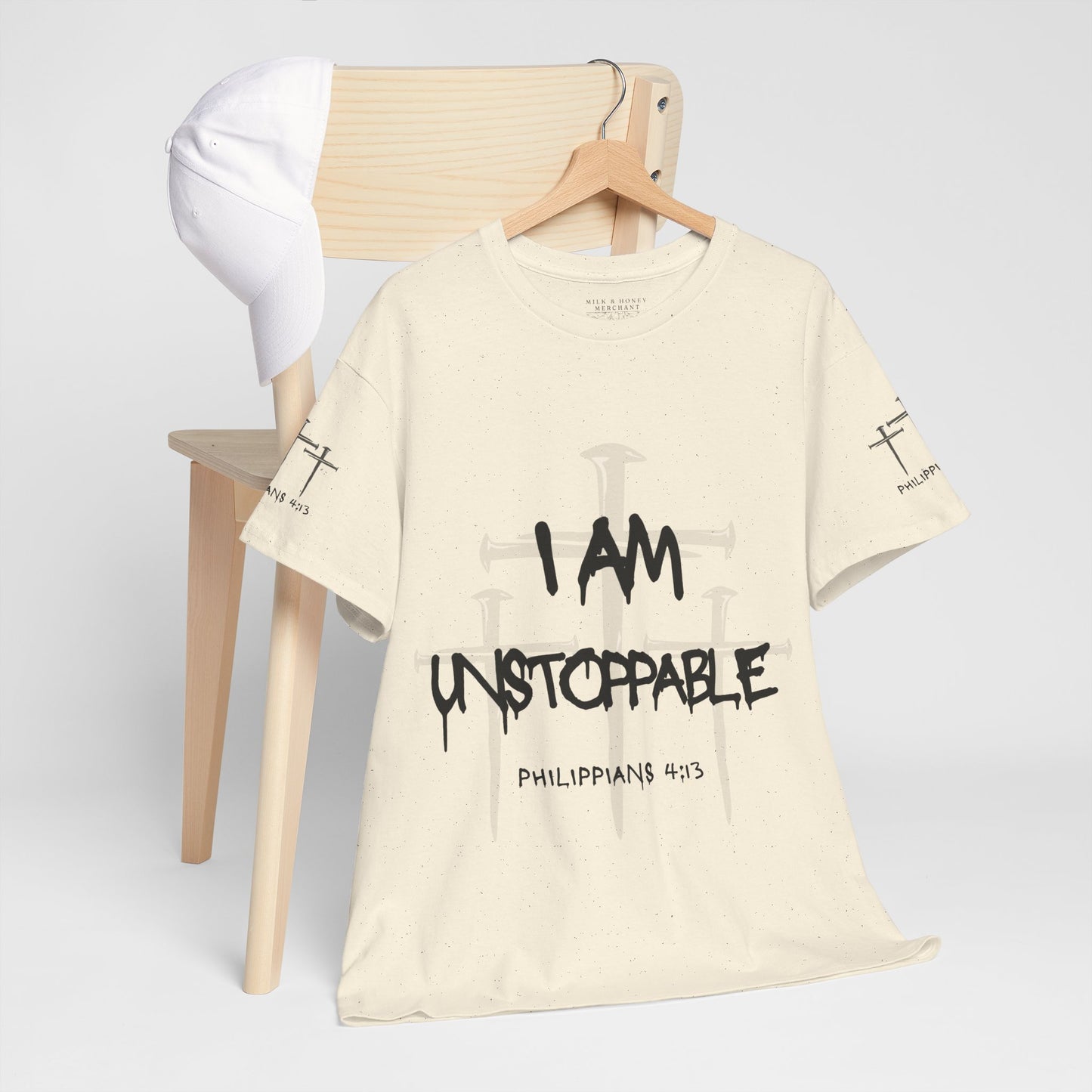 I Am Unstoppable Philippians 4:13 - Unisex Inspirational Christian T-shirt