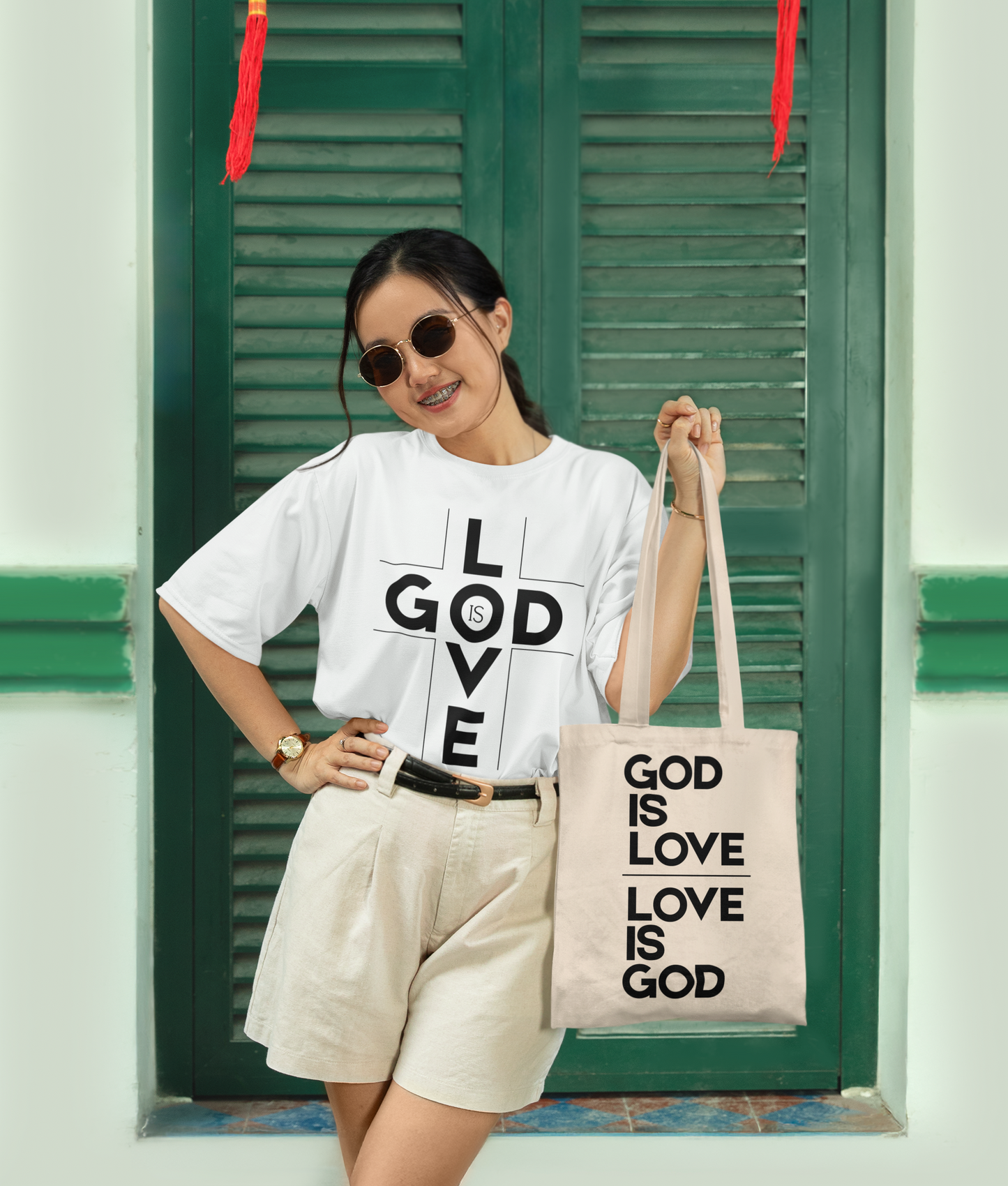 God Is Love  1 John 4:7-16 Canvas Tote Bag