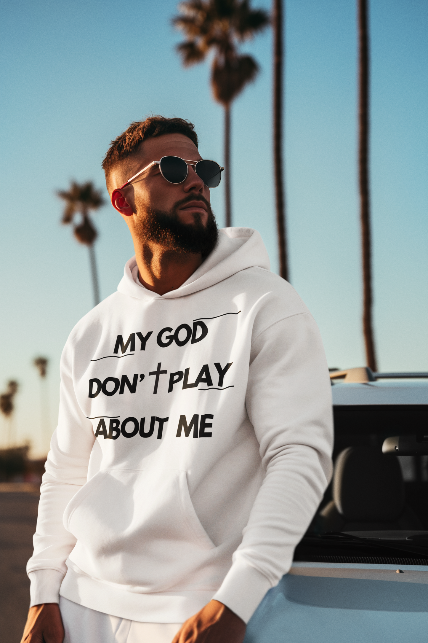 My God Don't Play About Me - Unisex Christian Faith Pullover Hoodie