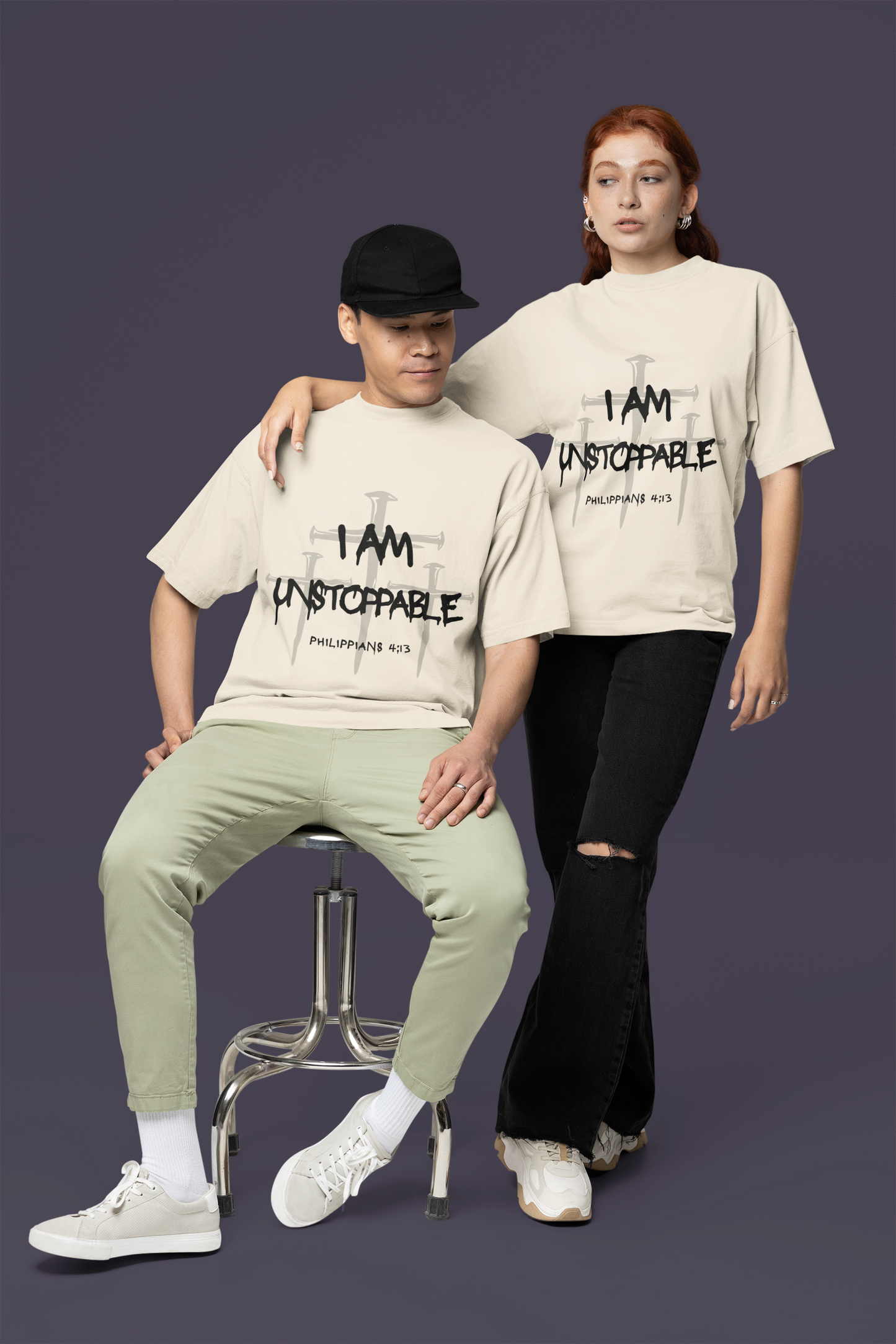 I Am Unstoppable Philippians 4:13 - Unisex Inspirational Christian T-shirt
