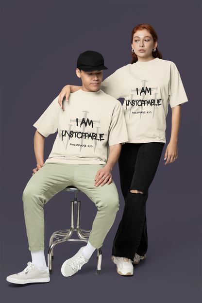 I Am Unstoppable Philippians 4:13 - Unisex Inspirational Christian T-shirt