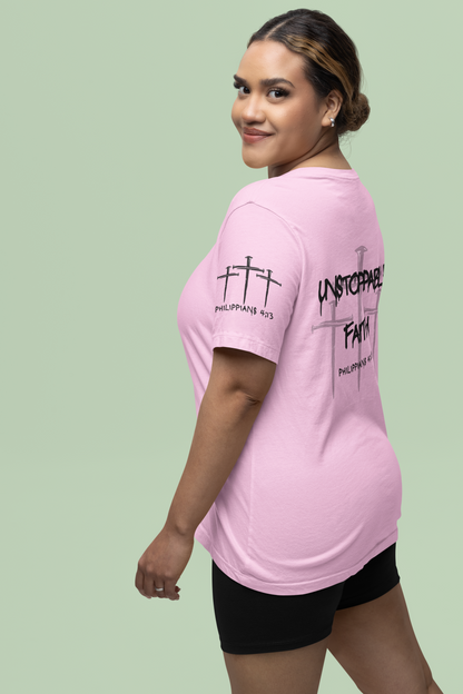 I Am Unstoppable Philippians 4:13 - Unisex Inspirational Christian T-shirt