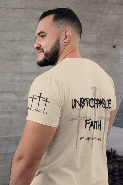 I Am Unstoppable Philippians 4:13 - Unisex Inspirational Christian T-shirt