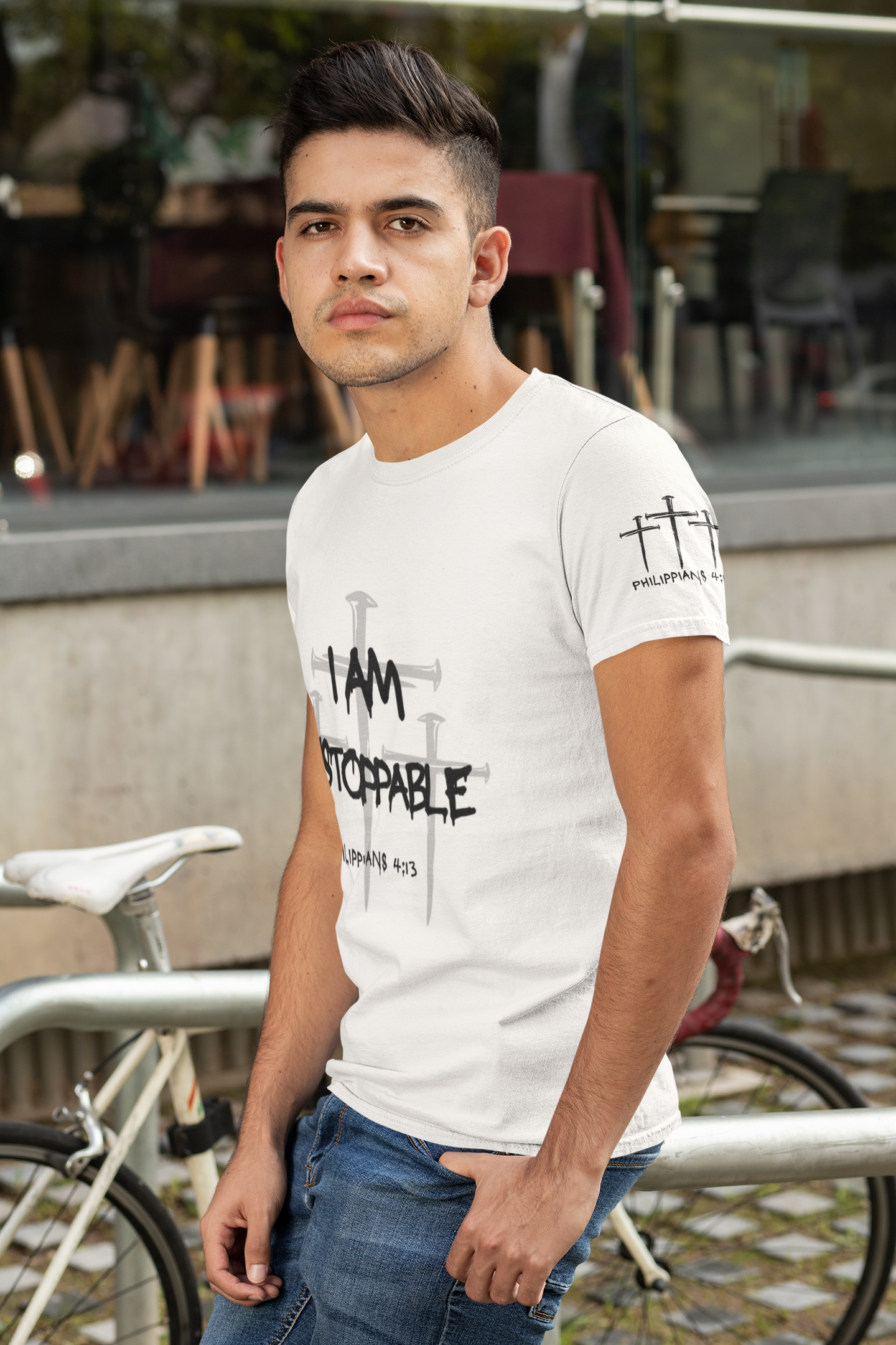 I Am Unstoppable Philippians 4:13 - Unisex Inspirational Christian T-shirt