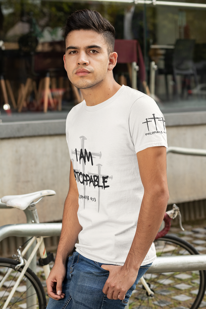 I Am Unstoppable Philippians 4:13 - Unisex Inspirational Christian T-shirt