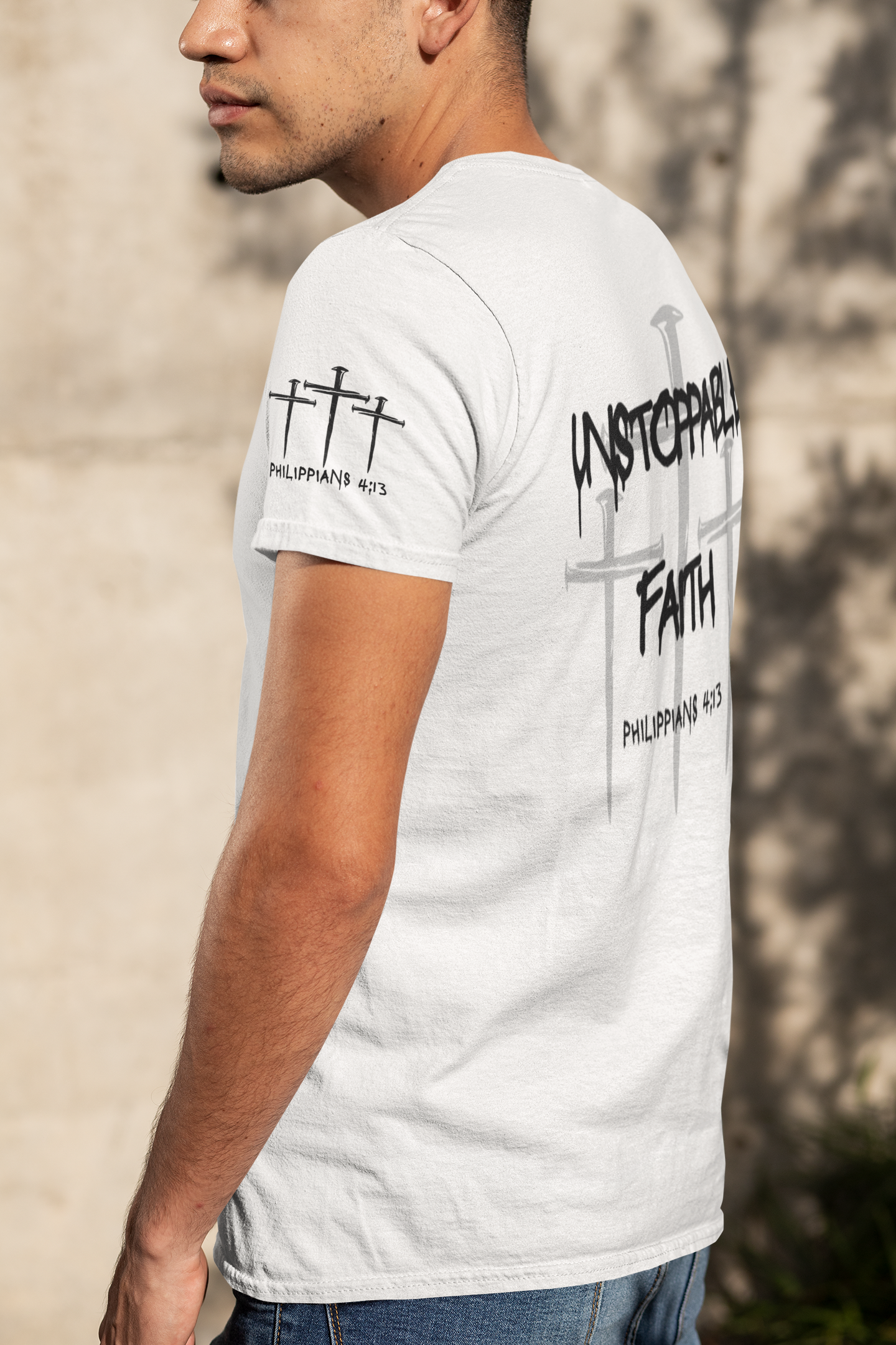I Am Unstoppable Philippians 4:13 - Unisex Inspirational Christian T-shirt