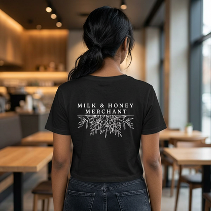 Destined for Greatness Women's Baby Tee — Inspirational Crop Tee for Ambitious Women