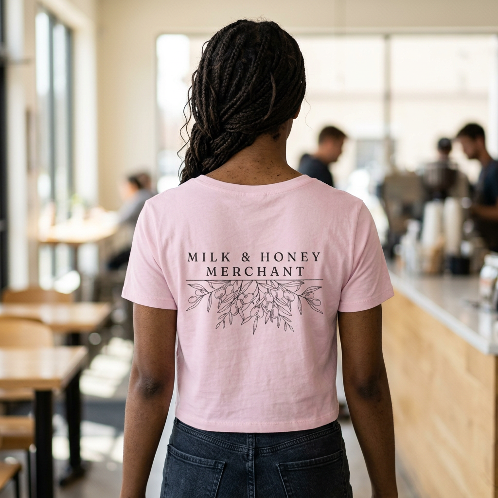 Destined for Greatness Women's Baby Tee — Inspirational Crop Tee for Ambitious Women