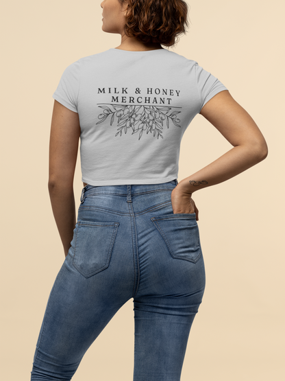 Destined for Greatness Women's Baby Tee — Inspirational Crop Tee for Ambitious Women