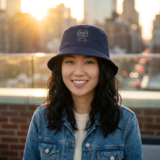 'God's Daughter' Bucket Hat-Embroidered