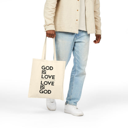 God Is Love  1 John 4:7-16 Canvas Tote Bag