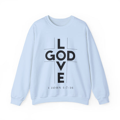 God Is Love 1 John 4:7-16 Crewneck Sweatshirt- Unisex
