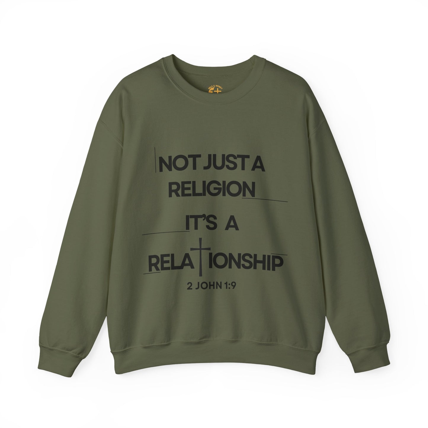 "Not Just a Religion" Inspirational Faith Unisex Crewneck
