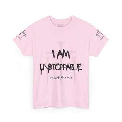 I Am Unstoppable Philippians 4:13 - Unisex Inspirational Christian T-shirt