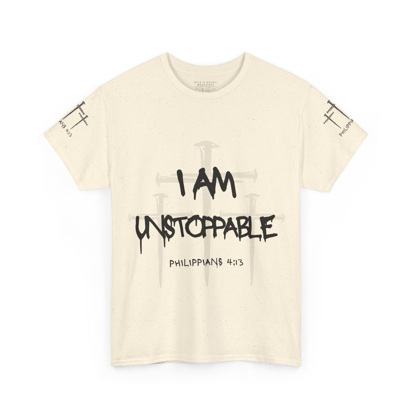 I Am Unstoppable Philippians 4:13 - Unisex Inspirational Christian T-shirt