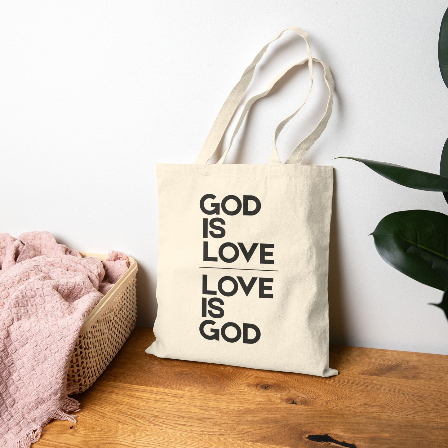 God Is Love  1 John 4:7-16 Canvas Tote Bag