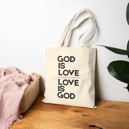 God Is Love  1 John 4:7-16 Canvas Tote Bag