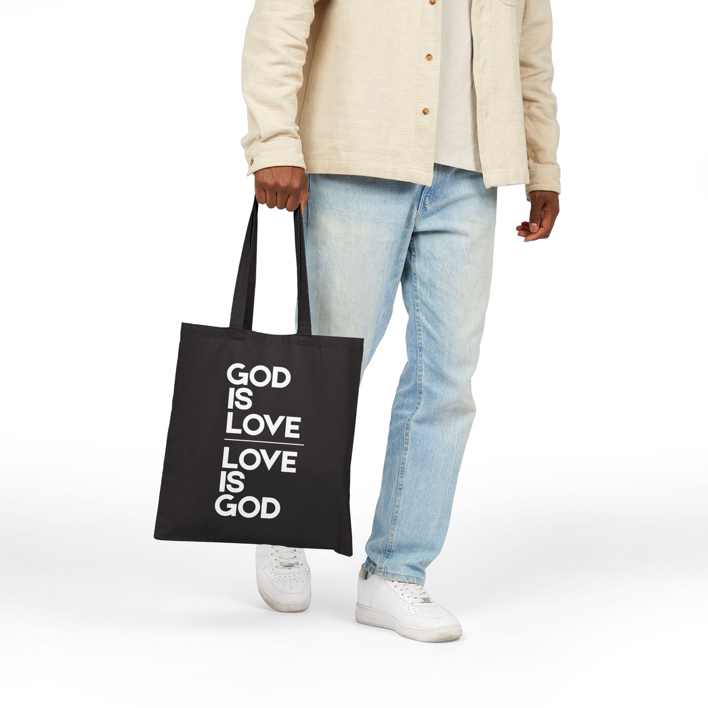 God Is Love  1 John 4:7-16 Canvas Tote Bag