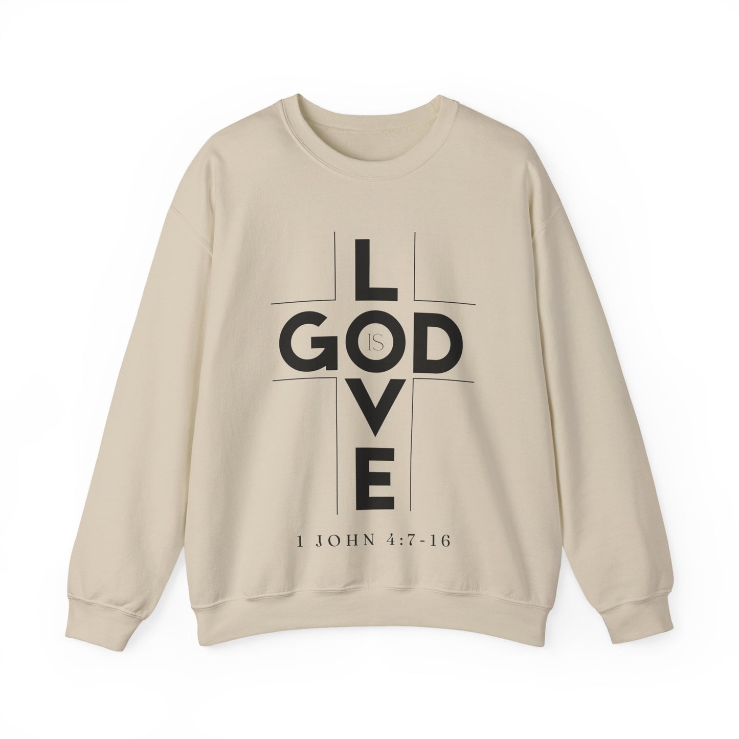 God Is Love 1 John 4:7-16 Crewneck Sweatshirt- Unisex