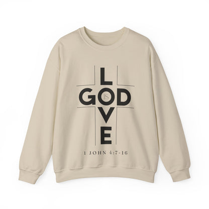 God Is Love 1 John 4:7-16 Crewneck Sweatshirt- Unisex