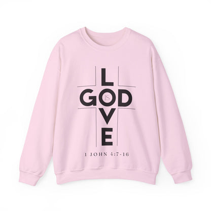 God Is Love 1 John 4:7-16 Crewneck Sweatshirt- Unisex