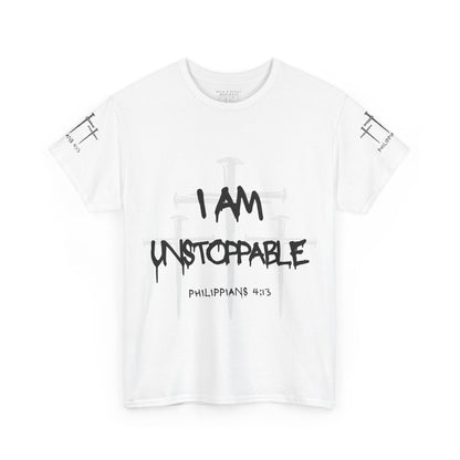 I Am Unstoppable Philippians 4:13 - Unisex Inspirational Christian T-shirt