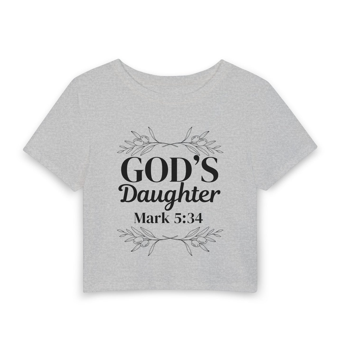 God's Daughter - Mark 5:34 Women's Baby Tee