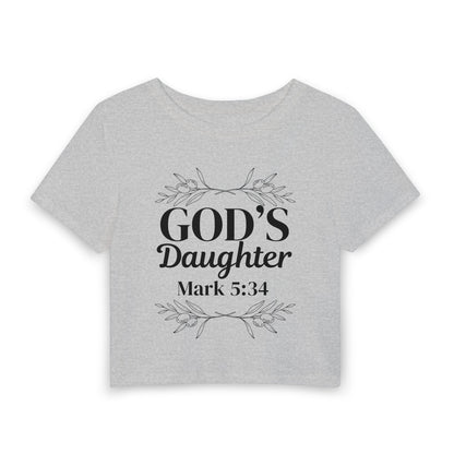 God's Daughter - Mark 5:34 Women's Baby Tee